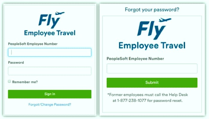fly employee travel login